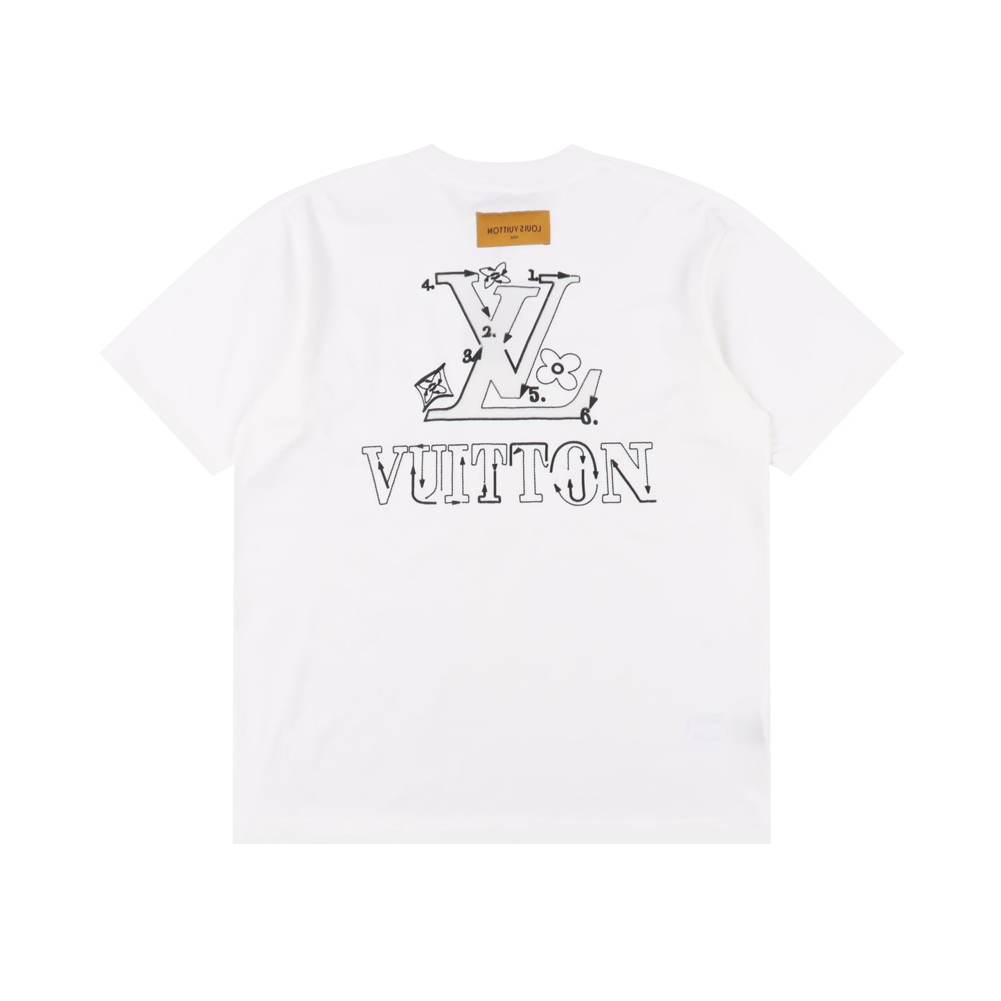 LOUIS VUITTON T-SHIRT - SCHWARZ / WEIß - SUPER CLONE 260g