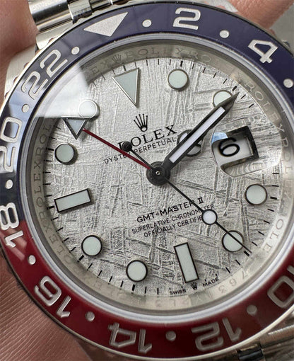 Rolex Datejust 41 mm, cadran gris, lunette plate - SUPER CLONE - MOUVEMENT SUISSE - Bracelet Jubilee