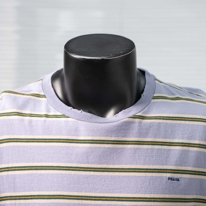 PRADA STRIPED LONG SLEEVE T-SHIRT– 1:1 HIGH END