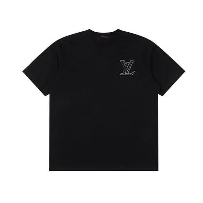 LOUIS VUITTON T-SHIRT - SCHWARZ / WEIß - SUPER CLONE 260g