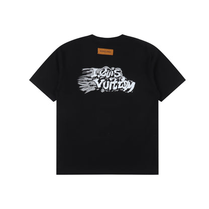 LOUIS VUITTON T-SHIRT - SCHWARZ / WEIß - SUPER CLONE 260g