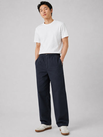 PRADA TWO-TONE LETTER LOGO LINEN-COTTON CASUAL TRACK PANTS – 1:1 HIGH END
