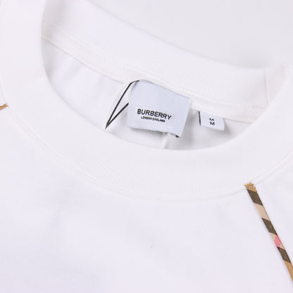 BURBERRY T-SHIRT - SCHWARZ / WEIß - SUPER CLONE 260g