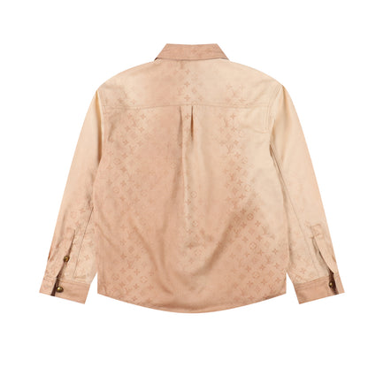 LOUIS VUITTON MONOGRAM DENIM SHIRT JACKET – BEIGE VINTAGE EDITION – mit Tags – 1:1 HIGH END