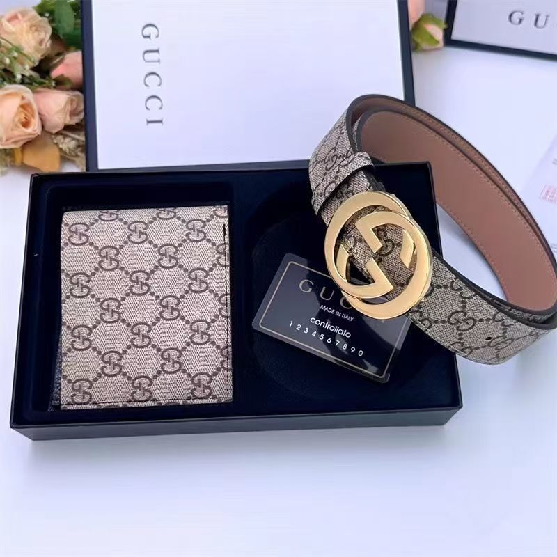 GÜRTEL & WALLET SETS - VERSCHIEDENE MARKEN - OVP MIT BOX