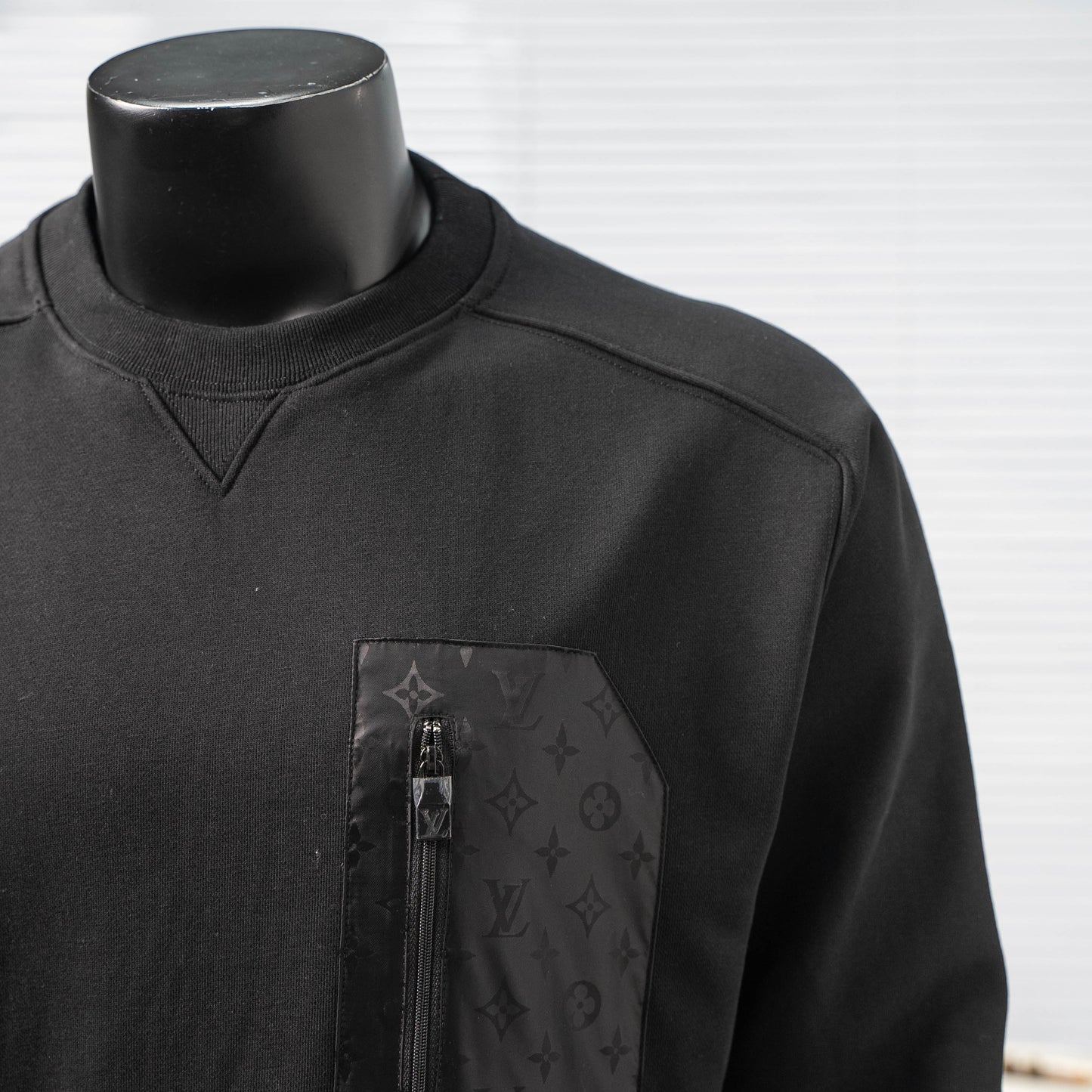 LOUIS VUITTON MONOGRAM ZIP POCKET CREWNECK SWEATSHIRT – 1:1 HIGH END