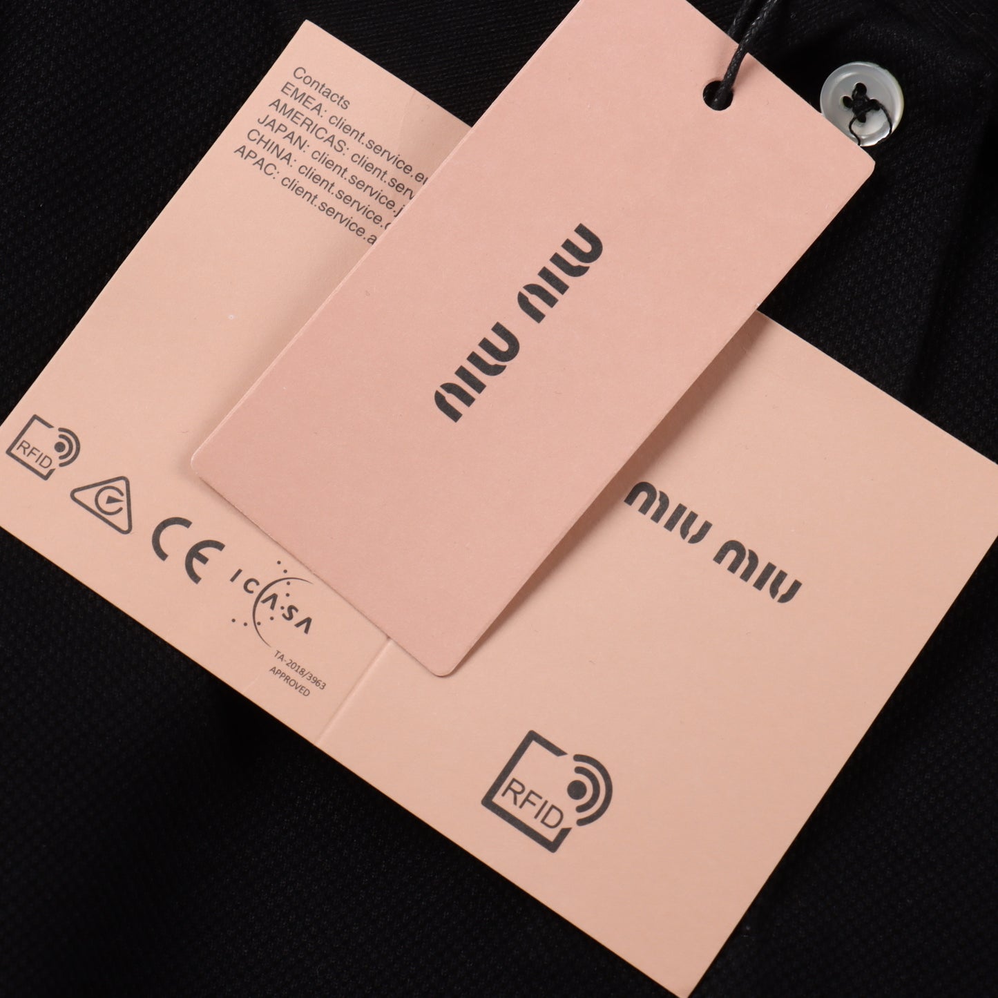 MIU MIU ESSENTIAL LONGSLEEVE POLO - SUPER CLONE