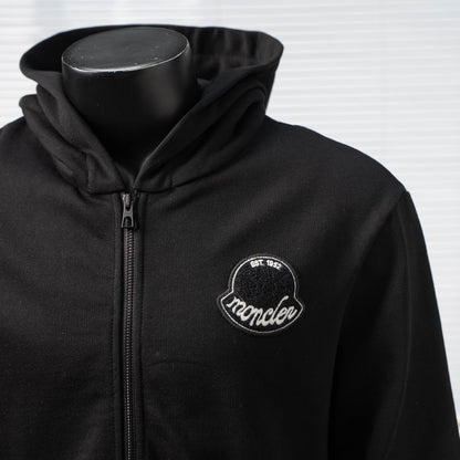 MONCLER EMBROIDERED PATCH ZIP-UP HOODIE– 1:1 HIGH END