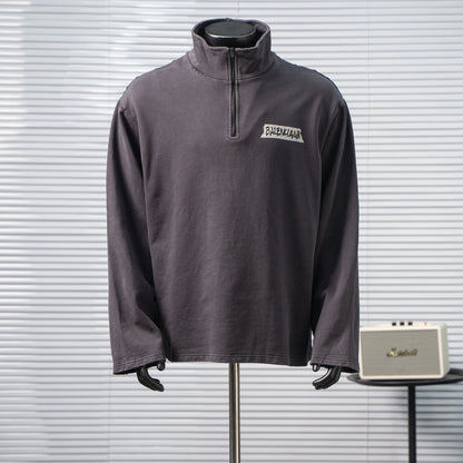 BALENCIAGA BLCG HALF-ZIP HIGH COLLAR SWEATSHIRT – 1:1 HIGH END