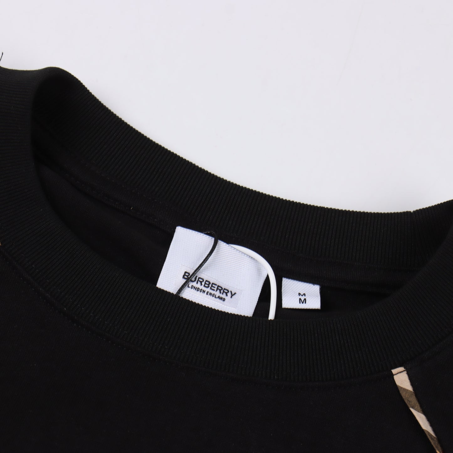 BURBERRY T-SHIRT - SCHWARZ / WEIß - SUPER CLONE 260g