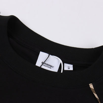 BURBERRY T-SHIRT - SCHWARZ / WEIß - SUPER CLONE 260g