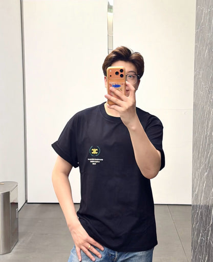 CELINE SUMMER EMBROIDERED LOGO T-SHIRT– 1:1 HIGH END