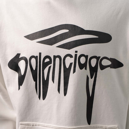 BALENCIAGA DISTRESSED LIQUID LOGO HOODIE – 1:1 HIGH END