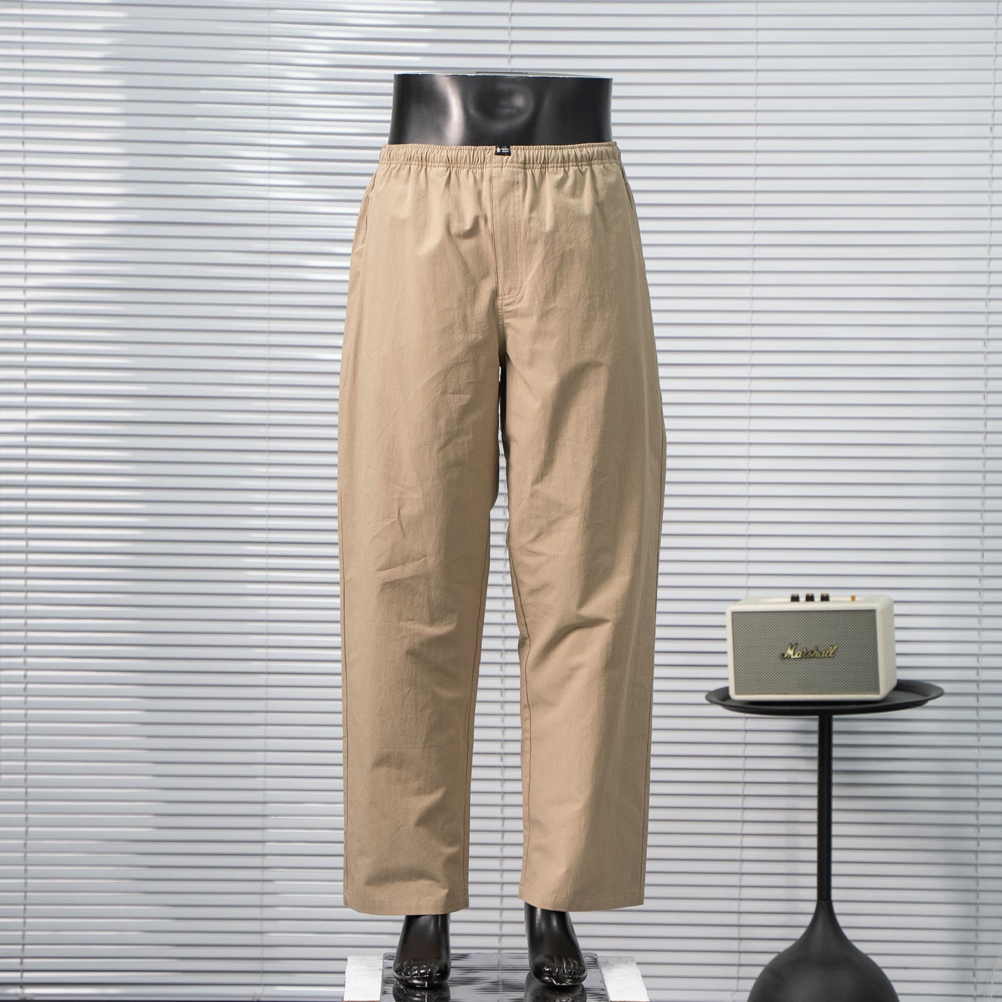 PRADA TWO-TONE LETTER LOGO LINEN-COTTON CASUAL TRACK PANTS – 1:1 HIGH END