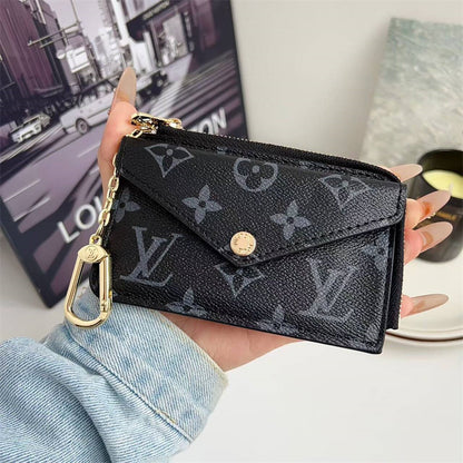 LOUIS VUITTON LEATHER CARDHOLDER ZIPPER – Full Set  - 1:1 HIGH END
