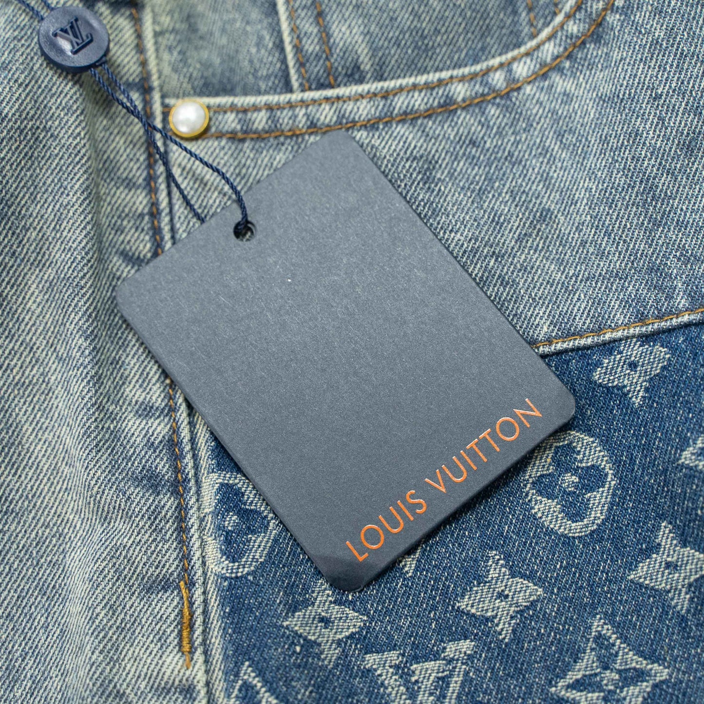 LOUIS VUITTON MONOGRAM PATCHWORK DENIM SKATE PANTS – 1:1 HIGH END