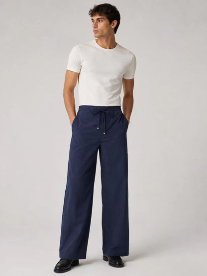 LOEWE ANAGRAM EMBROIDERED DRAWSTRING TROUSERS– 1:1 HIGH END