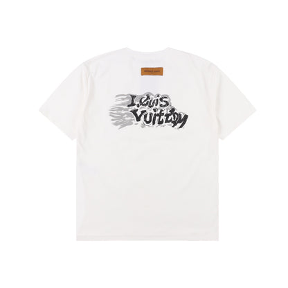 LOUIS VUITTON T-SHIRT - SCHWARZ / WEIß - SUPER CLONE 260g