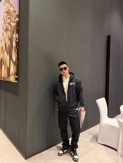 BALENCIAGA OVERSIZED DISTRESSED ZIP-UP HOODIE – 1:1 HIGH END