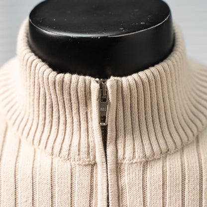 BALENCIAGA 26FW BLCG WAVE LOGO HALF-ZIP KNIT SWEATER – 1:1 HIGH END