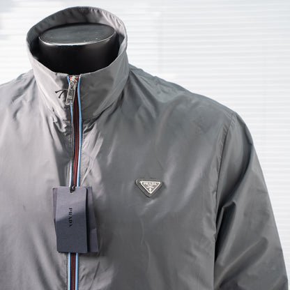 PRADA CONTRAST PIPING STAND COLLAR ZIPPER JACKET– 1:1 HIGH END