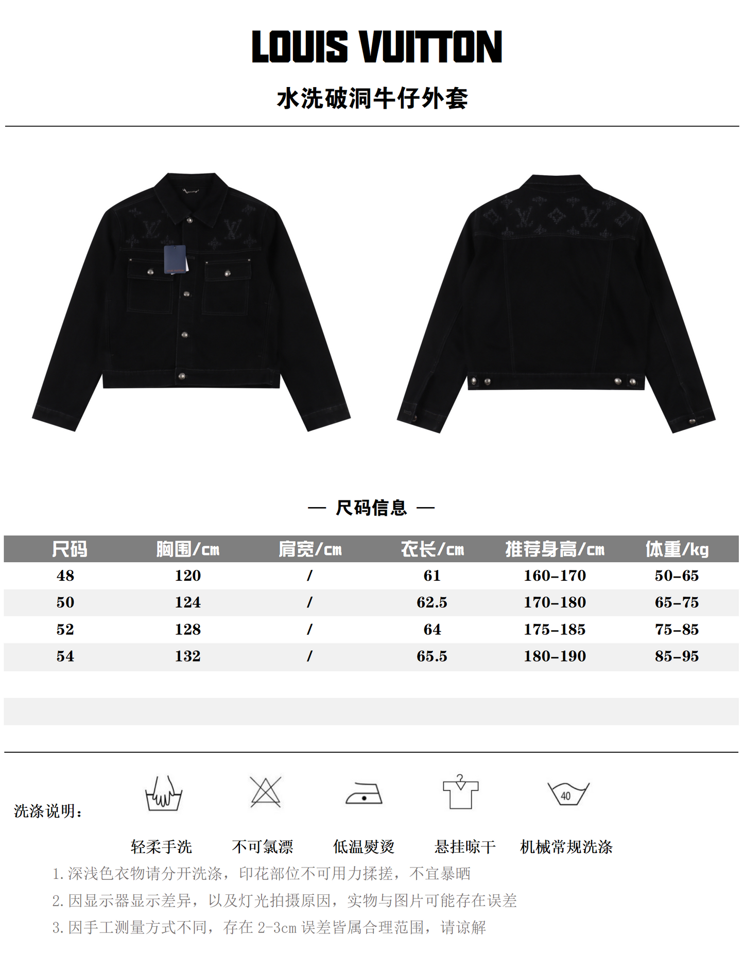 LOUIS VUITTON DENIM JACKET – mit Tags – 1:1 HIGH END