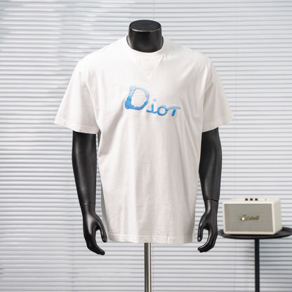 DIOR GRADIENT GRAFFITI EMBROIDERY T-SHIRT– 1:1 HIGH END