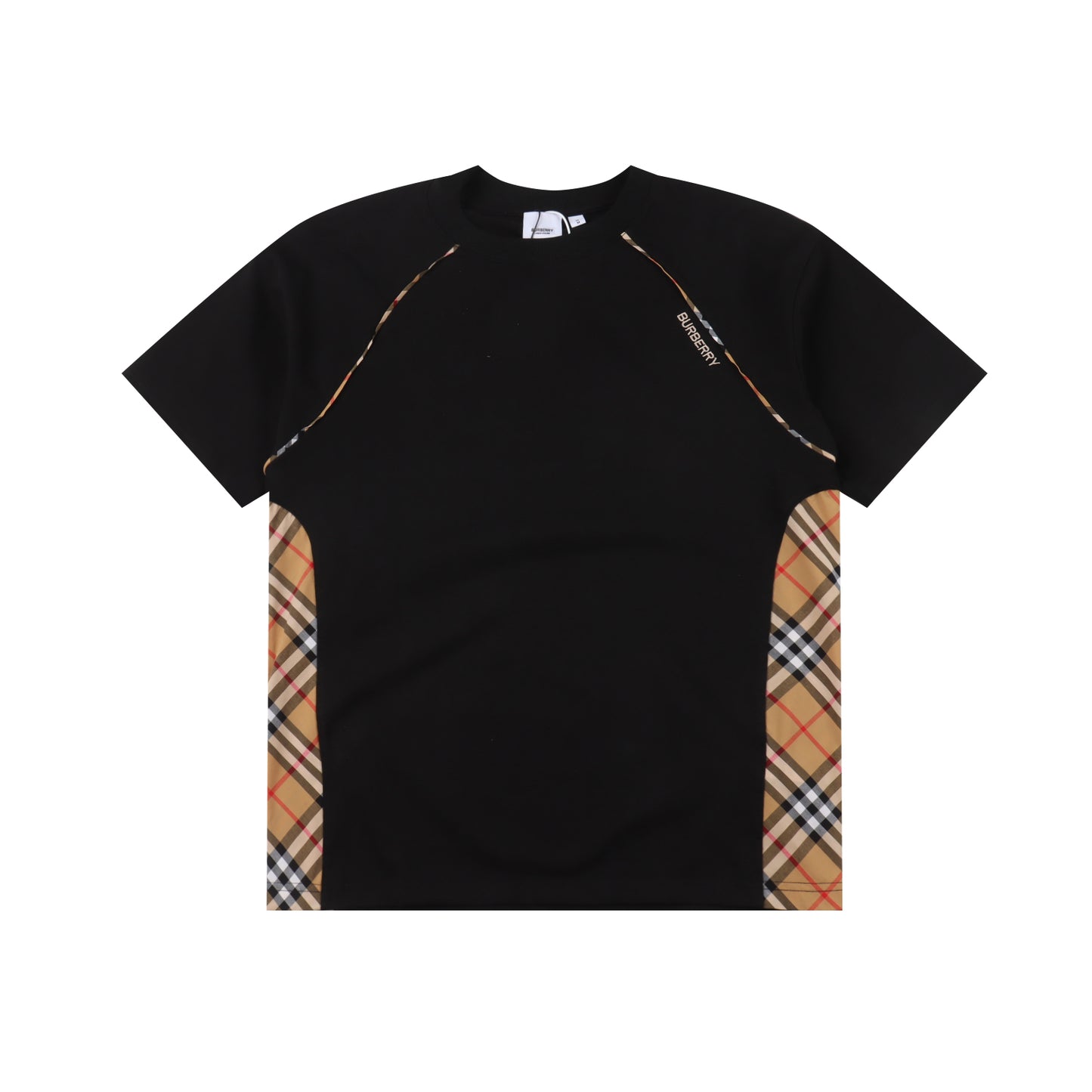 BURBERRY T-SHIRT - SCHWARZ / WEIß - SUPER CLONE 260g