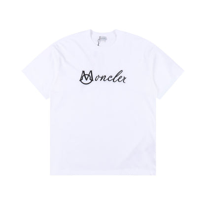 MONCLER T-SHIRT - SCHWARZ / WEIß - SUPER CLONE 260g