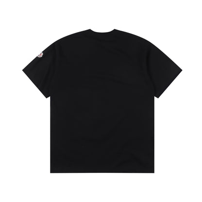 MONCLER T-SHIRT - SCHWARZ / WEIß - SUPER CLONE 260g