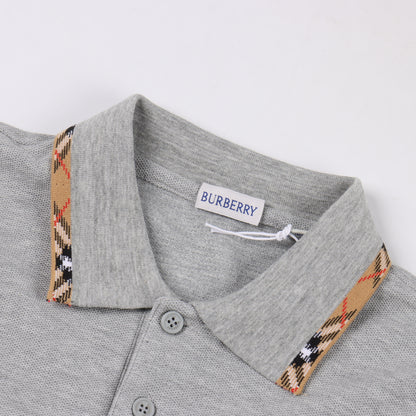 BURBERRY CHECK COLLAR POLO SHIRT – mit Tags – 1:1 HIGH END