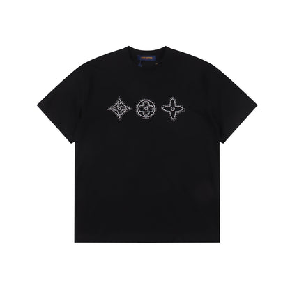 LOUIS VUITTON T-SHIRT - SCHWARZ / WEIß - SUPER CLONE 260g