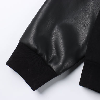 CELINE WOOL & LEATHER HOODIE JACKET - SUPER CLONE