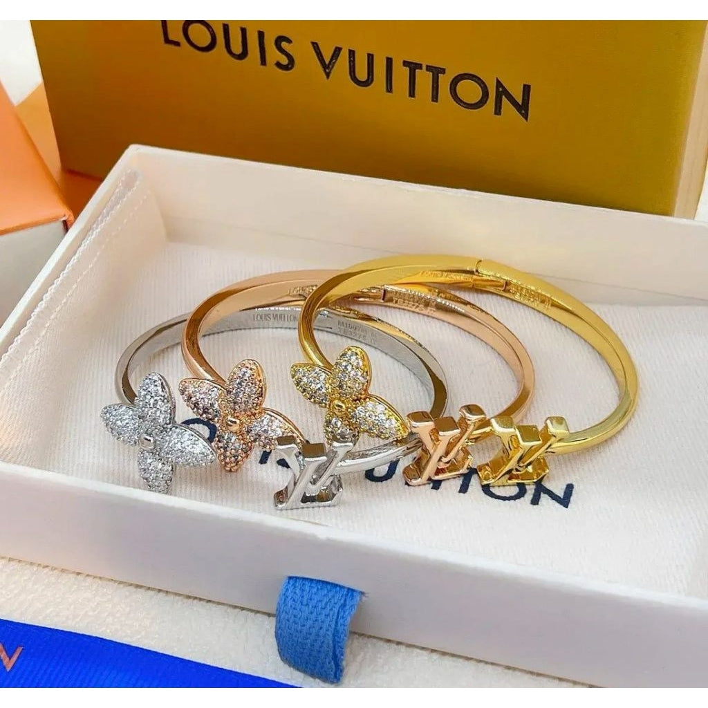 LOUIS VUITTON LOUISETTE SIGNATURE STRASS BRACELET – Full Set  - 1:1 HIGH END