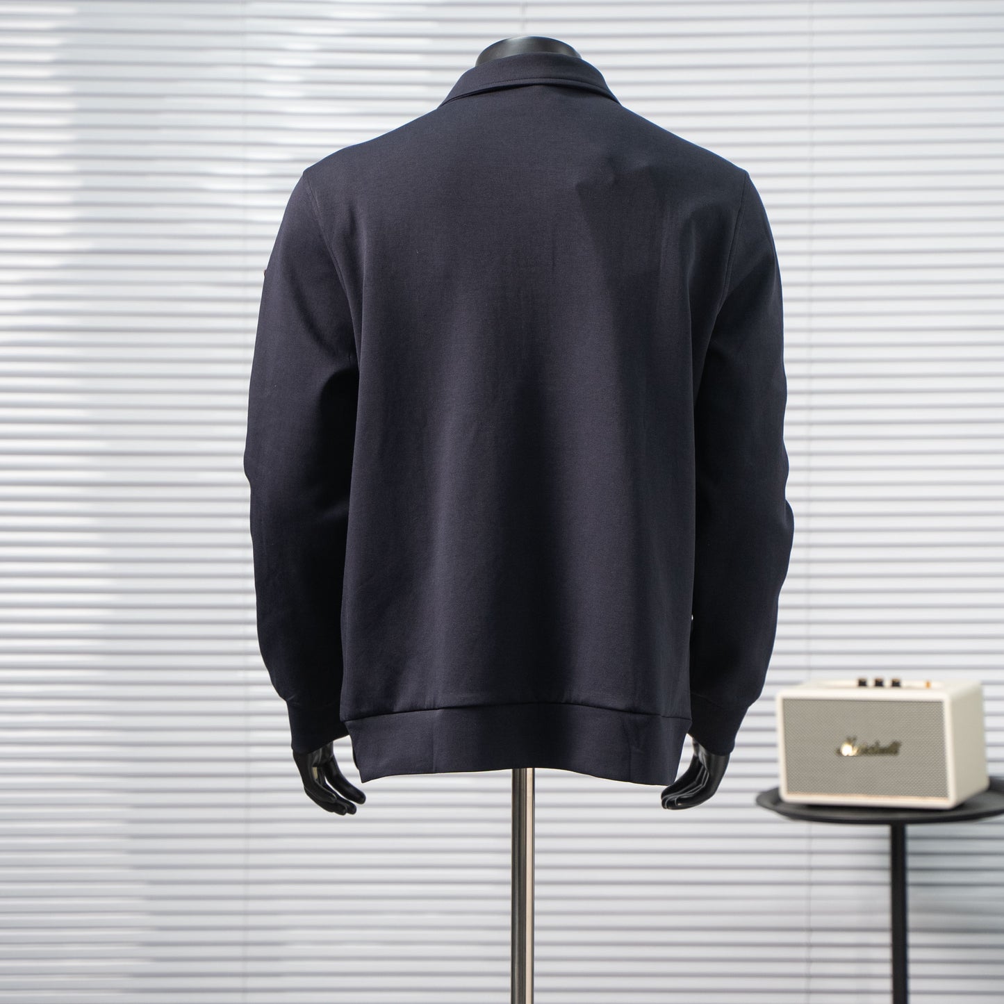 MONCLER LEATHER LOGO HALF-ZIP SWEATSHIRT– 1:1 HIGH END
