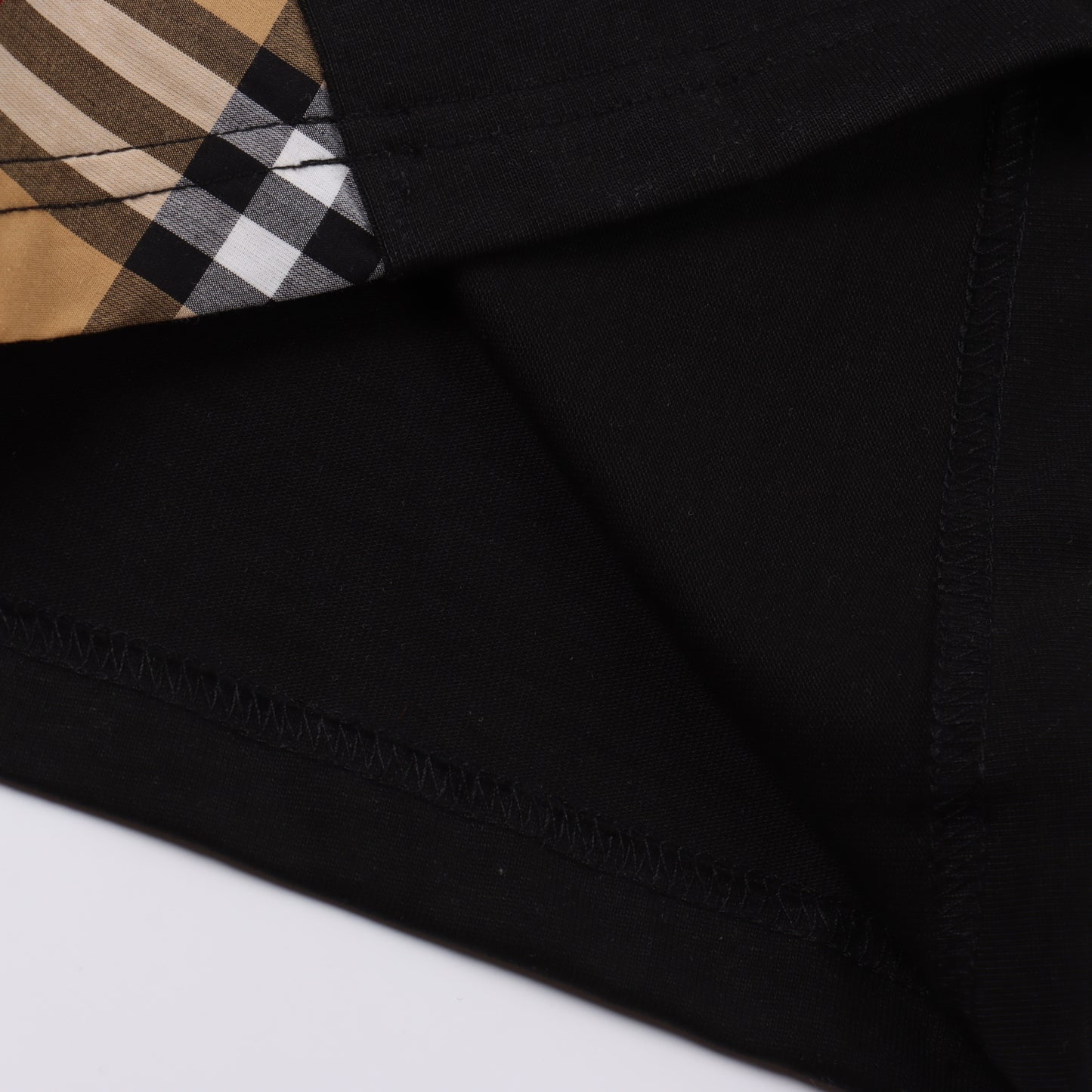 BURBERRY T-SHIRT - SCHWARZ / WEIß - SUPER CLONE 260g