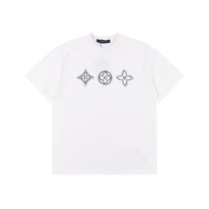 LOUIS VUITTON T-SHIRT - SCHWARZ / WEIß - SUPER CLONE 260g