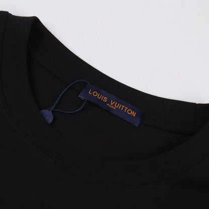 LOUIS VUITTON T-SHIRT - SCHWARZ / WEIß - SUPER CLONE 260g