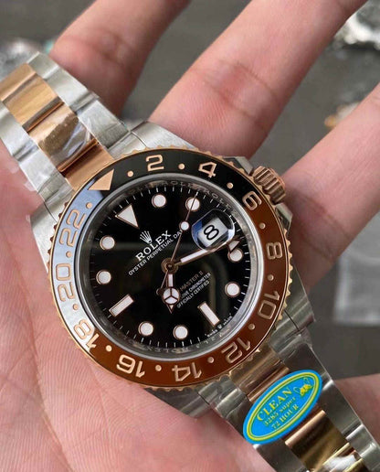 Rolex Datejust 41 mm, cadran gris, lunette plate - SUPER CLONE - MOUVEMENT SUISSE - Bracelet Jubilee