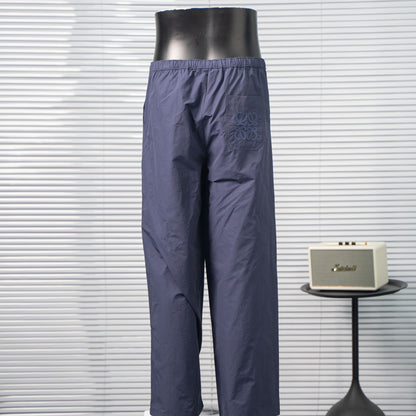 LOEWE ANAGRAM EMBROIDERED DRAWSTRING TROUSERS– 1:1 HIGH END