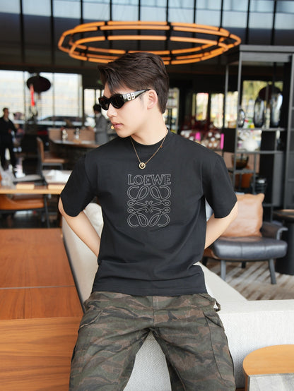 LOEWE T-SHIRT - SCHWARZ / WEIß - SUPER CLONE 260g