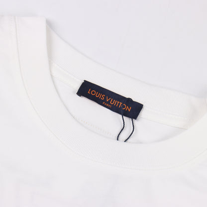 LOUIS VUITTON T-SHIRT - SCHWARZ / WEIß - SUPER CLONE 260g