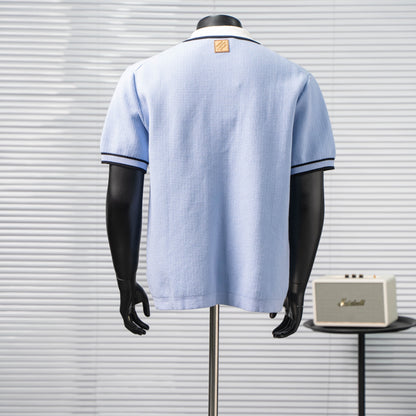LOUIS VUITTON WAFFLE KNIT POCKET POLO SHIRT– 1:1 HIGH END