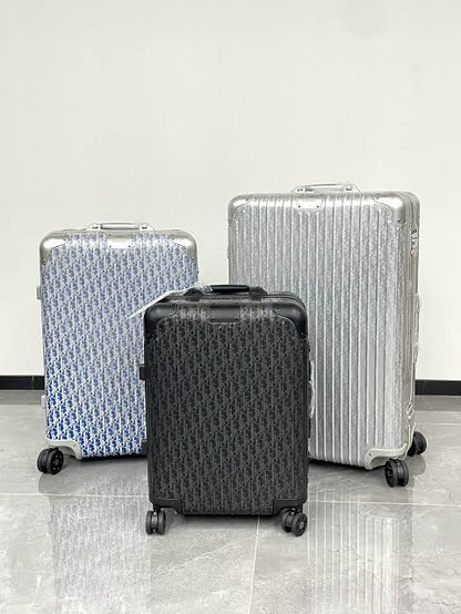 RIMOWA X DIOR ALUMINIUM LUGGAGE -  HIGH QUALITY 1:1
