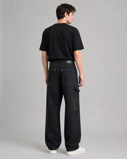 LOEWE ANAGRAM PATCH BLACK DENIM JEANS – 1:1 HIGH END