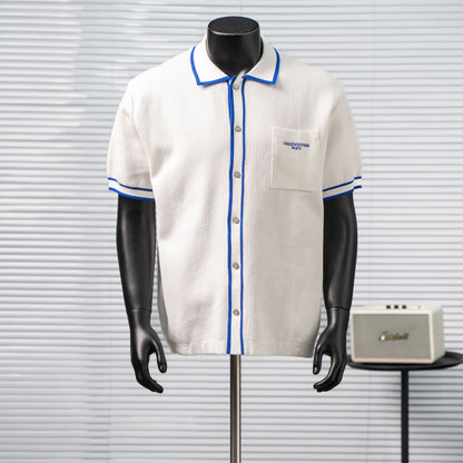 LOUIS VUITTON WAFFLE KNIT POCKET POLO SHIRT– 1:1 HIGH END