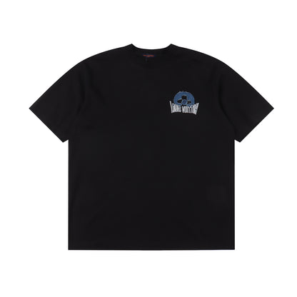 LOUIS VUITTON T-SHIRT - SCHWARZ / WEIß - SUPER CLONE 260g
