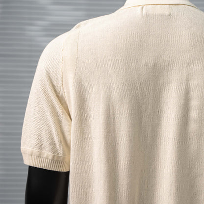 STONE ISLAND WAFFLE KNIT POLO SHIRT– 1:1 HIGH END