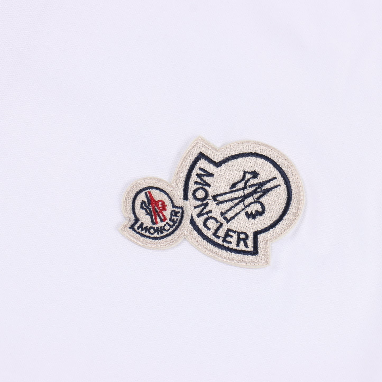 MONCLER T-SHIRT - SCHWARZ / WEIß - SUPER CLONE 260g