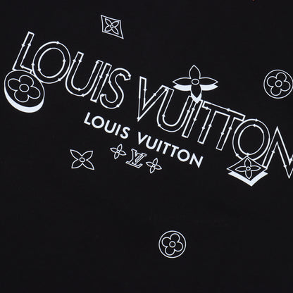 LOUIS VUITTON T-SHIRT - SCHWARZ / WEIß - SUPER CLONE 260g